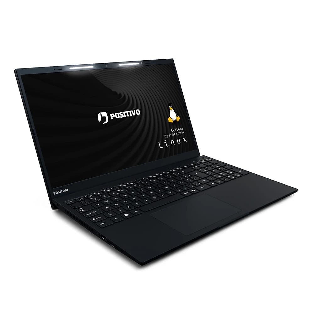 Notebook Positivo Vision R15 AMD® Ryzen 5-5500U Linux 16GB RAM 256GB SSD Full HD 15.6” Lumina Bar - Preto