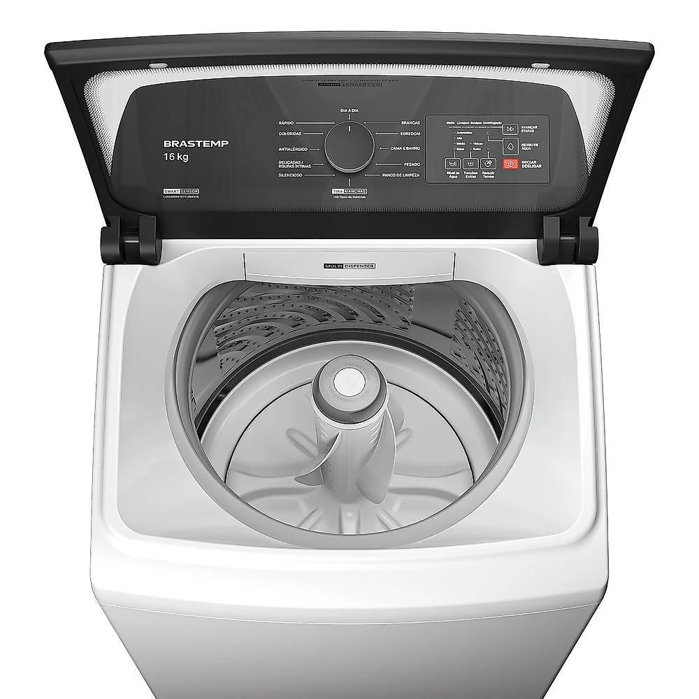 Máquina de Lavar Brastemp BWF16AB 16kg Automática com Ciclo Tira Manchas Advanced e Smart Sensor Branca 220V