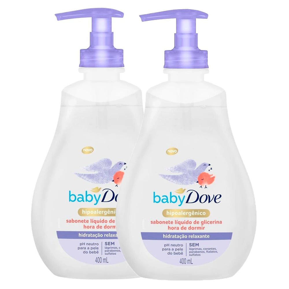 Kit 2 Sabonete Líquido Dove Baby Hora de Dormir 400ml