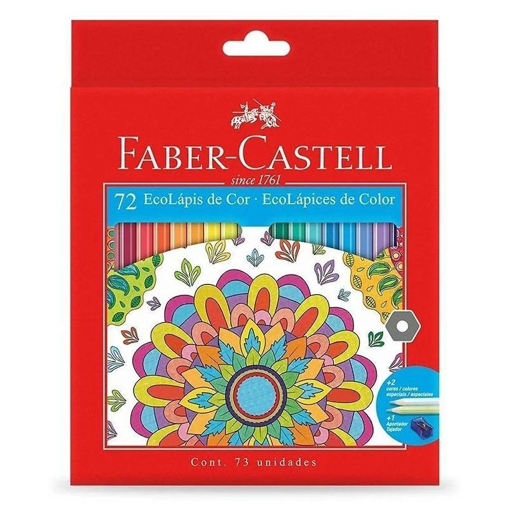 Lápis De Cor Ecolápis 120172 72 Cores - Faber Castell