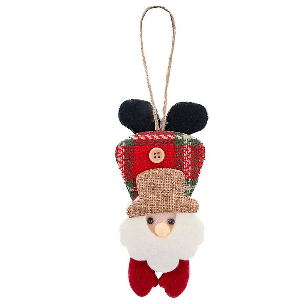 Kit 20 Enfeite árvore Natal Pendente Papai Noel 19,5cm