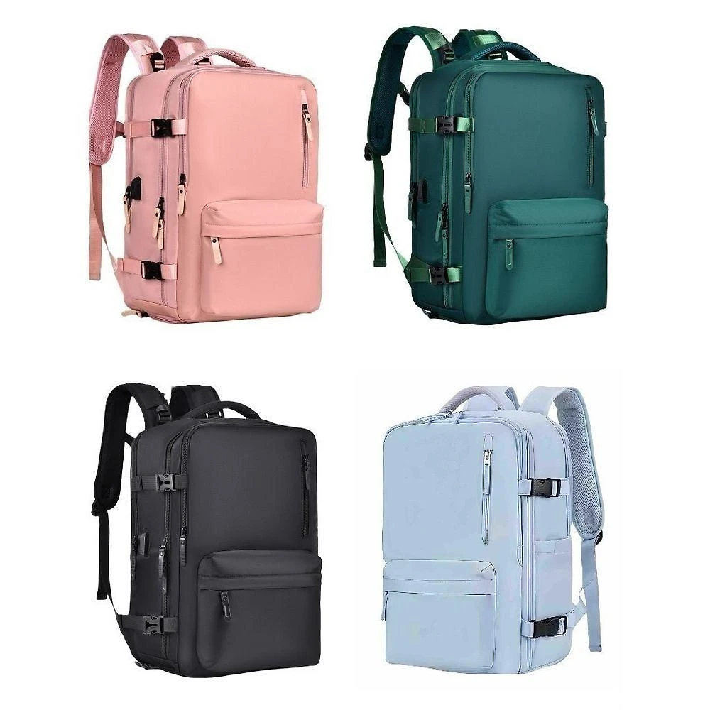 Mochila OEM Viral Laptop Viagem Escolar à Prova D'água Náilon Impermeável 47x31x22cm Preto Adulto
