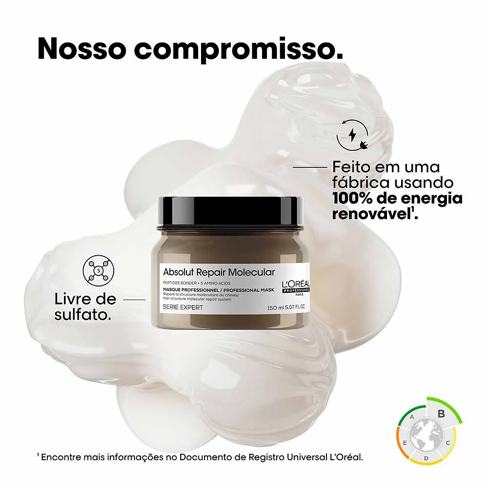 Máscara de Tratamento L'Oréal Professionnel Absolut Repair Molecular 150ml