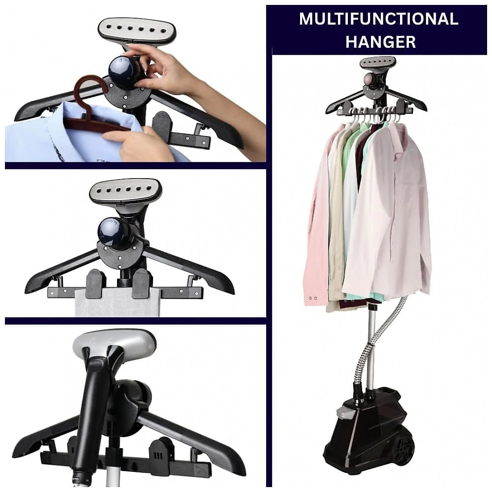 SALAV: Steamer,Passadeira e Vaporizador de Roupas Vertical Comercial Navy, 1800W, Tanque de Água XL de 3L, 90 Min de Uso Contínuo