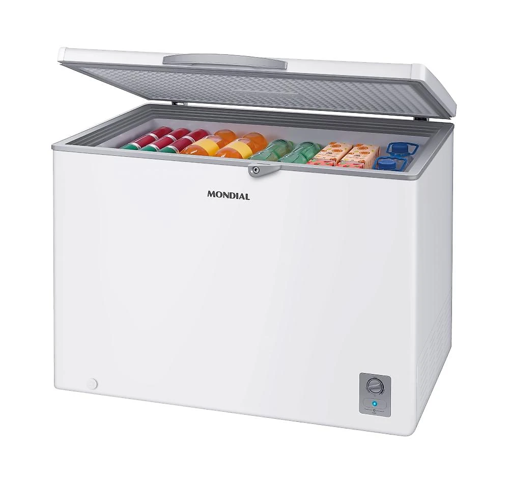 Freezer horizontal mondial fhz-01-w320 308 litros 2 em 1 controle de temperatura função turbo 110