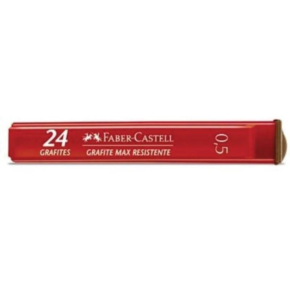 Grafite para Lapiseira Faber-Castell Polymer HB 0.5MM 14 Tubos 24 Unidades