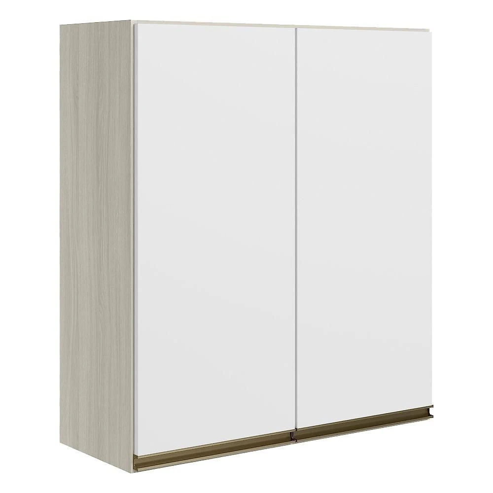 Armario Aereo 2 Portas Mdf 60 Cm Kali 12205 Bianco Toq Branco Uv Nicioli Bianco Toq Branco Uv