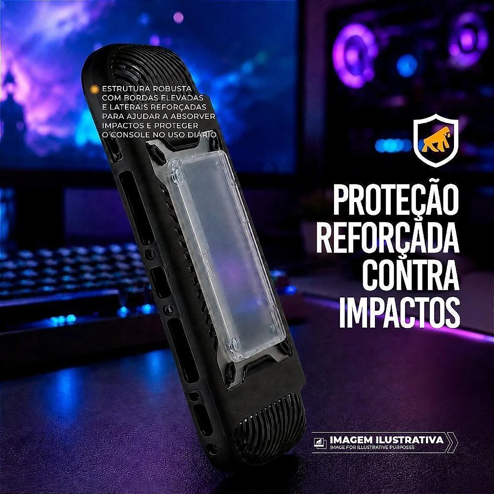 Capa para Nintendo Switch 2 Gshield Armex com Estrutura Robusta e Proteção para Tela