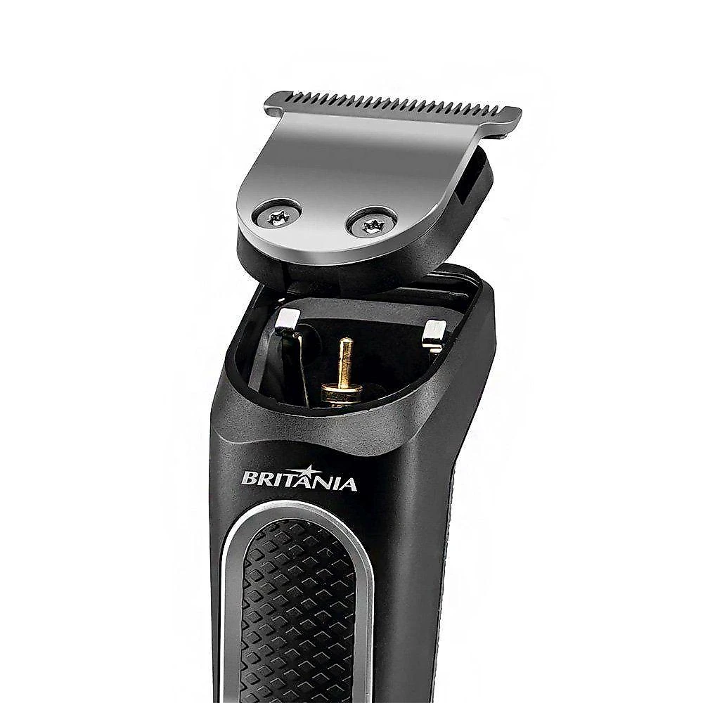 Aparador de Pelos Britânia BAP21P sem Fio Lâmina Aço Inoxidável Preto Bivolt