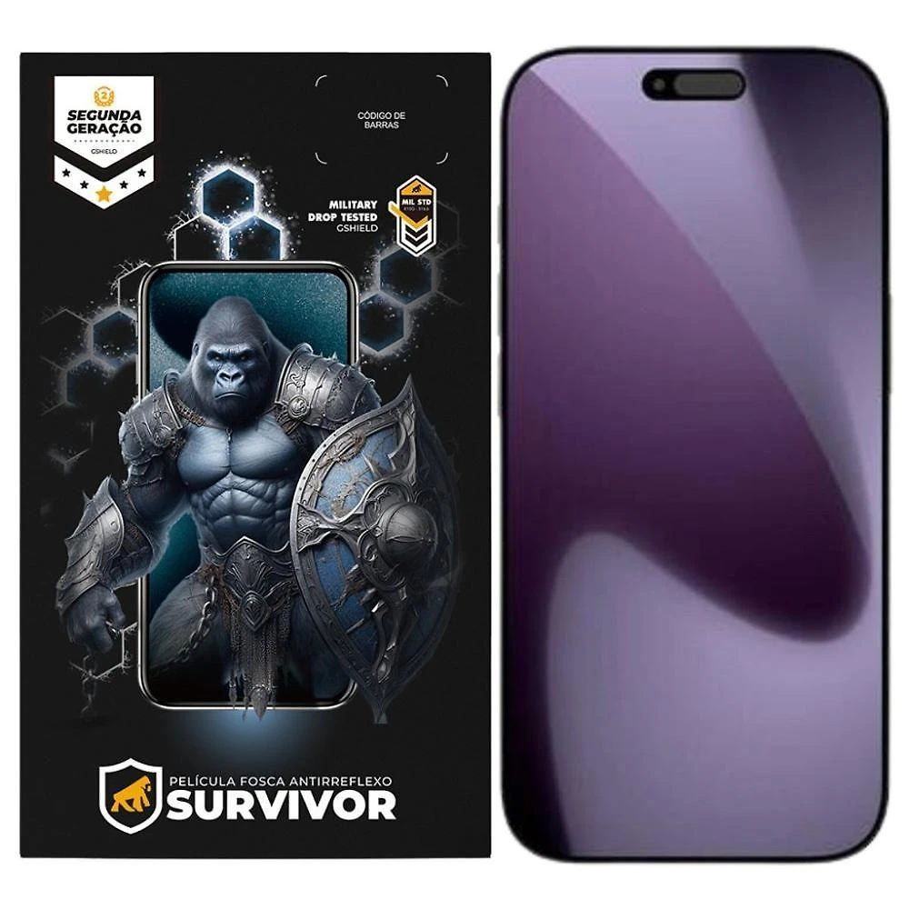 Película para Smartphone Gshield para Iphone 17 Pro Max Survivor Fosca Antirreflexo Transparente 1