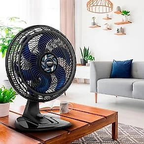 Ventilador de Mesa Arno Xtreme Force VB40 40cm 3 Velocidades 6 Pás Preto 110V