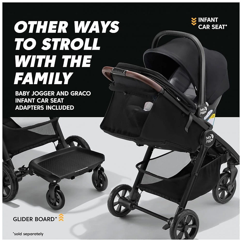 Carrinho Baby Jogger City Mini GT3 Preto Todo Terreno 3 Rodas Pneus Forever Air
