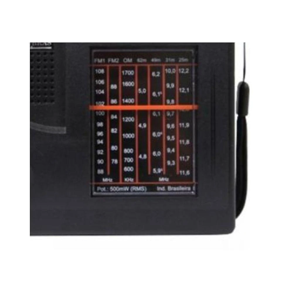 Rádio Portátil Motobras Rm-psmp71ac Preto