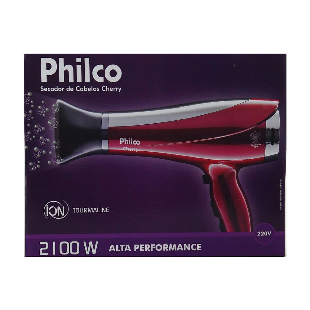 Secador de Cabelo Philco Cherry Vermelho - 2100W