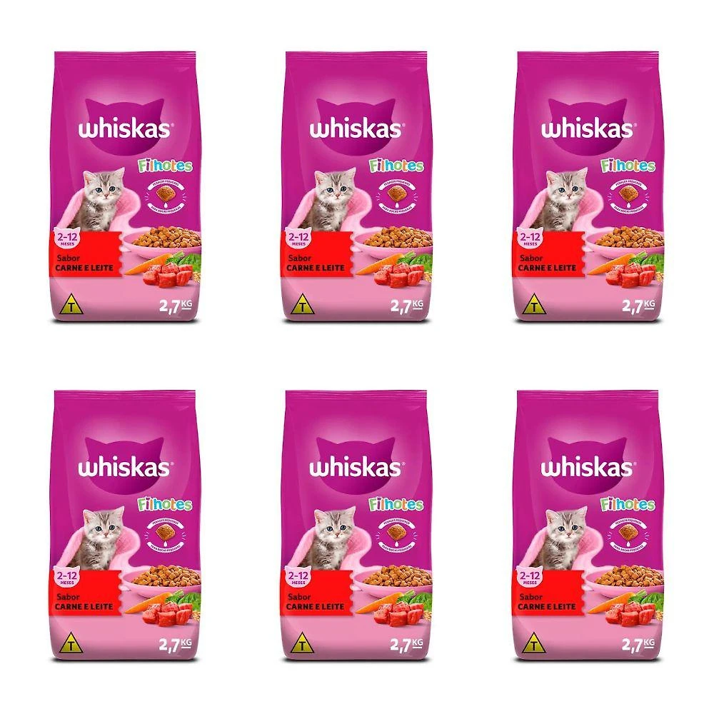 Ração para Gatos Filhotes Carne 2,7Kg - WHISKAS