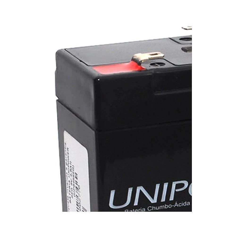 Bateria UP645SEG 6V 4.5AH Selada para Segurança e Nobreak Prata Unipower