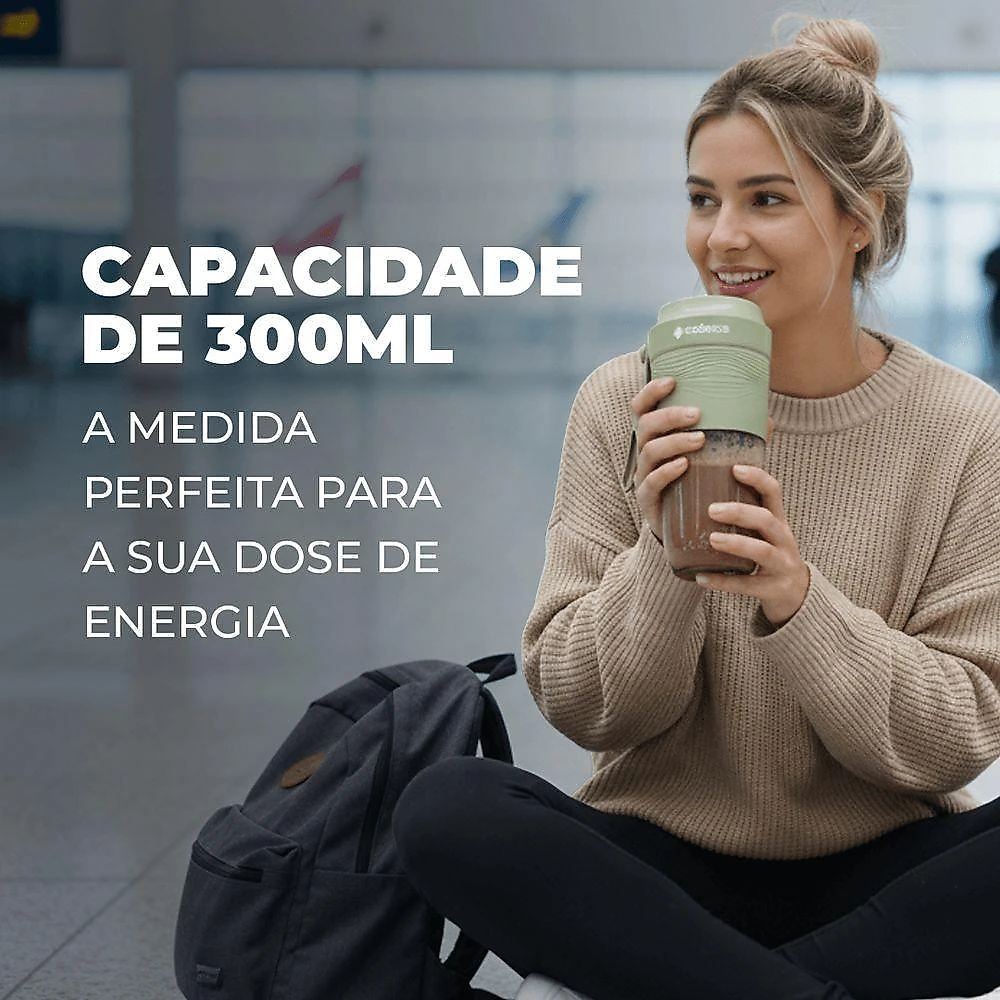 Kit 3 Blenders Portáteis sem Fio Agitaê BLD810 300ml 50W Bivolt Cadence