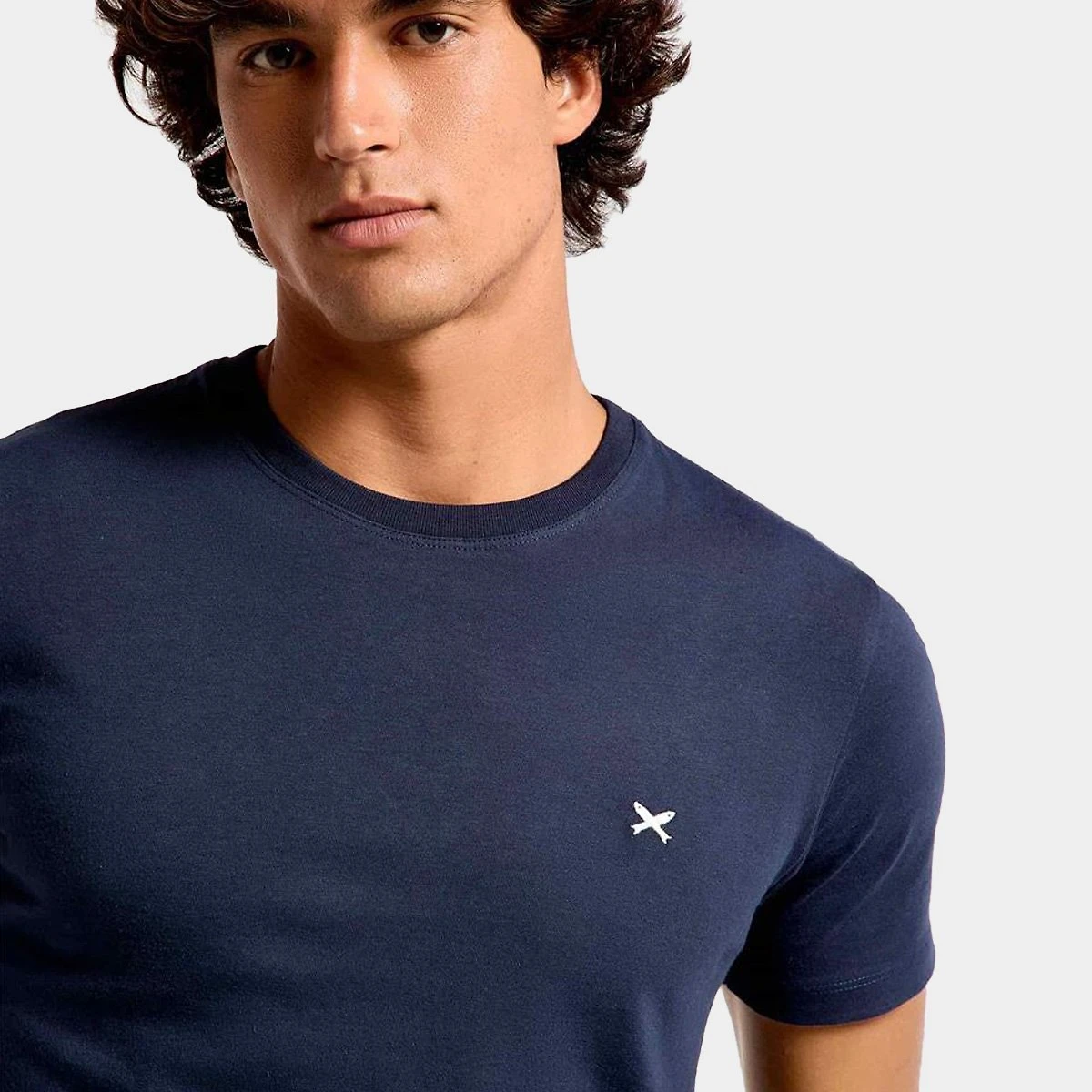 Miniatura Camiseta Hering World Com Bordado Masculina Marinho - GG