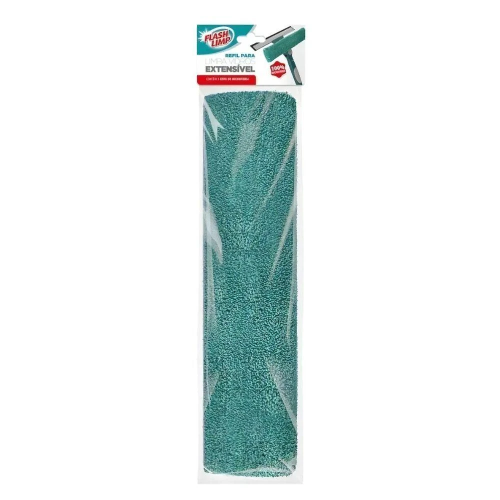 Refil Limpa Vidros Spray RFLP6 Microfibra Alta Densidade Flashlimp