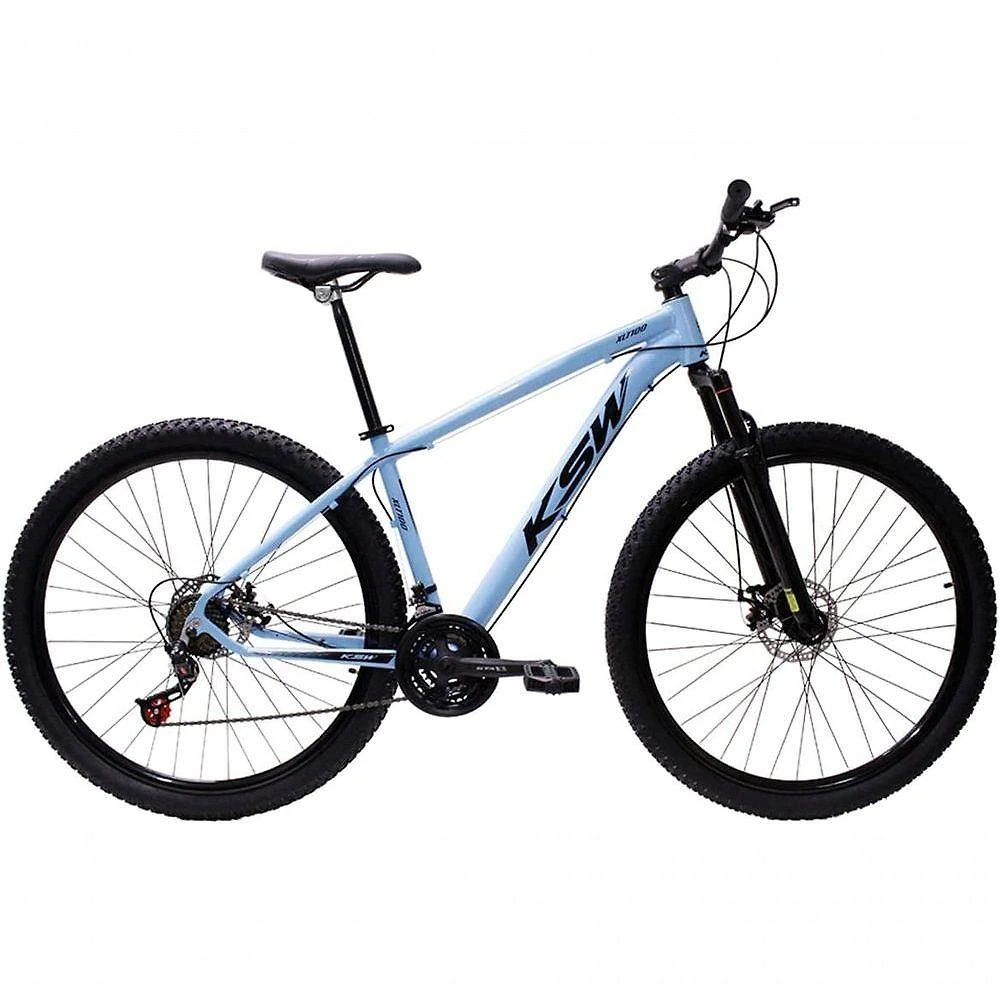 Bicicleta Aro 29 Ksw Xlt 24v Freio A Disco Suspensão Mountain Bike Alumínio Azul 17