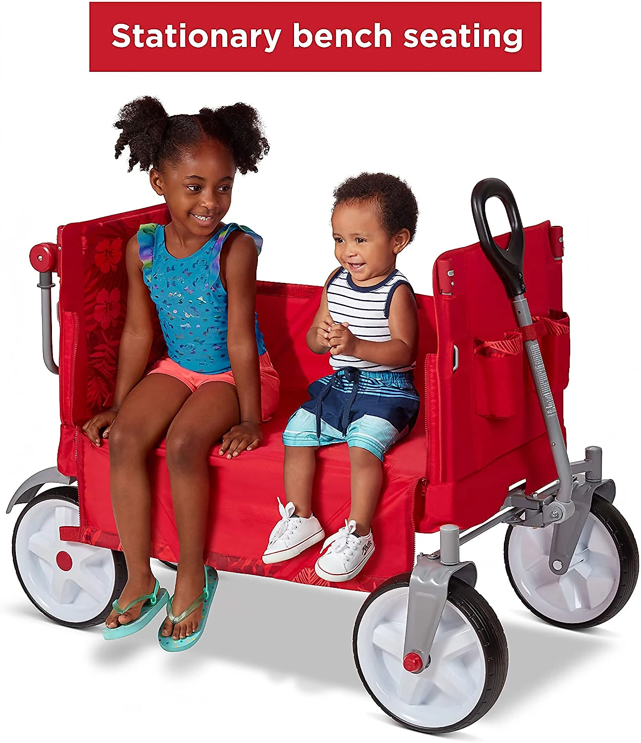 Radio Flyer Praia Carrinho de Passeio Multifuncional Peso Máximo 68 kg 1 a 5 Anos Vermelho
