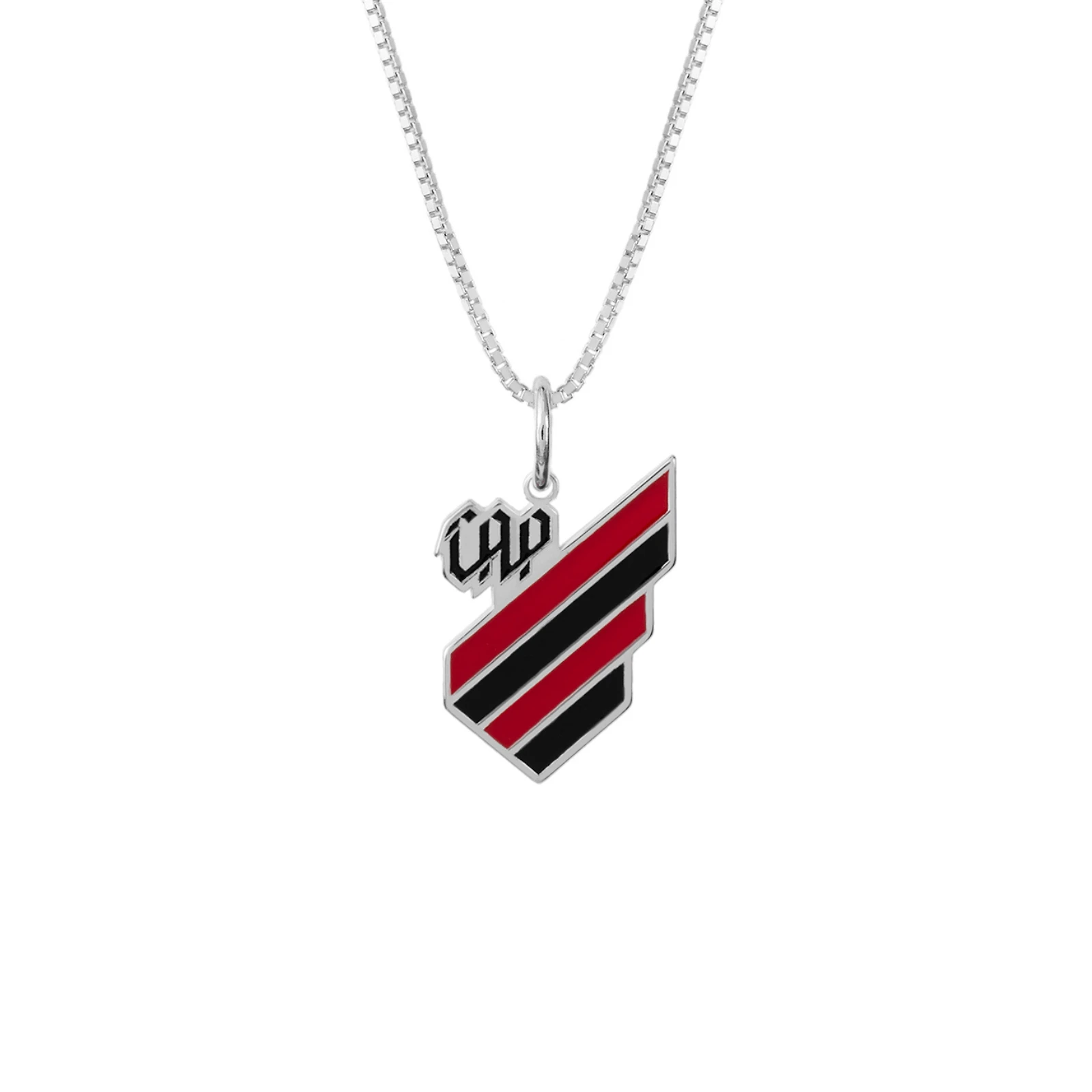 Colar Athletico Escudo em Prata 925 Esmaltado