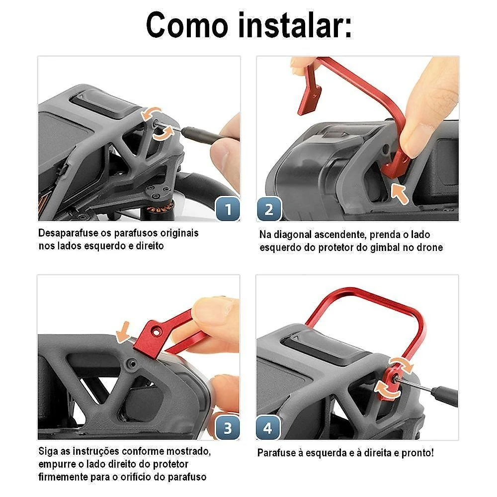 Protetor Alumínio Bumper Anti-colisão Para Drone Dji Avata