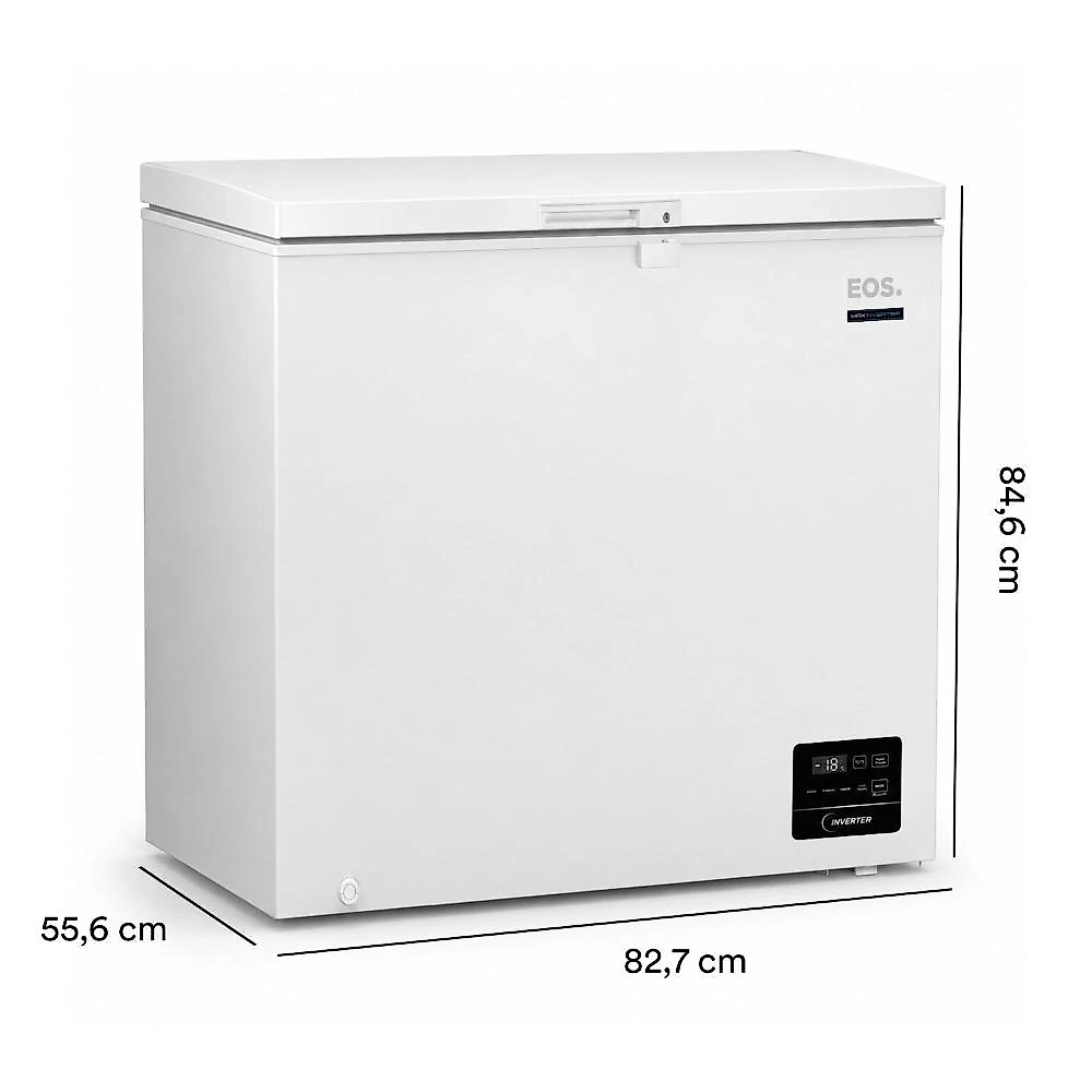 Freezer e Conservador Horizontal EOS 215 Litros Digital Tripla Ação Max Inverter Branco EFH251IDX Bivolt