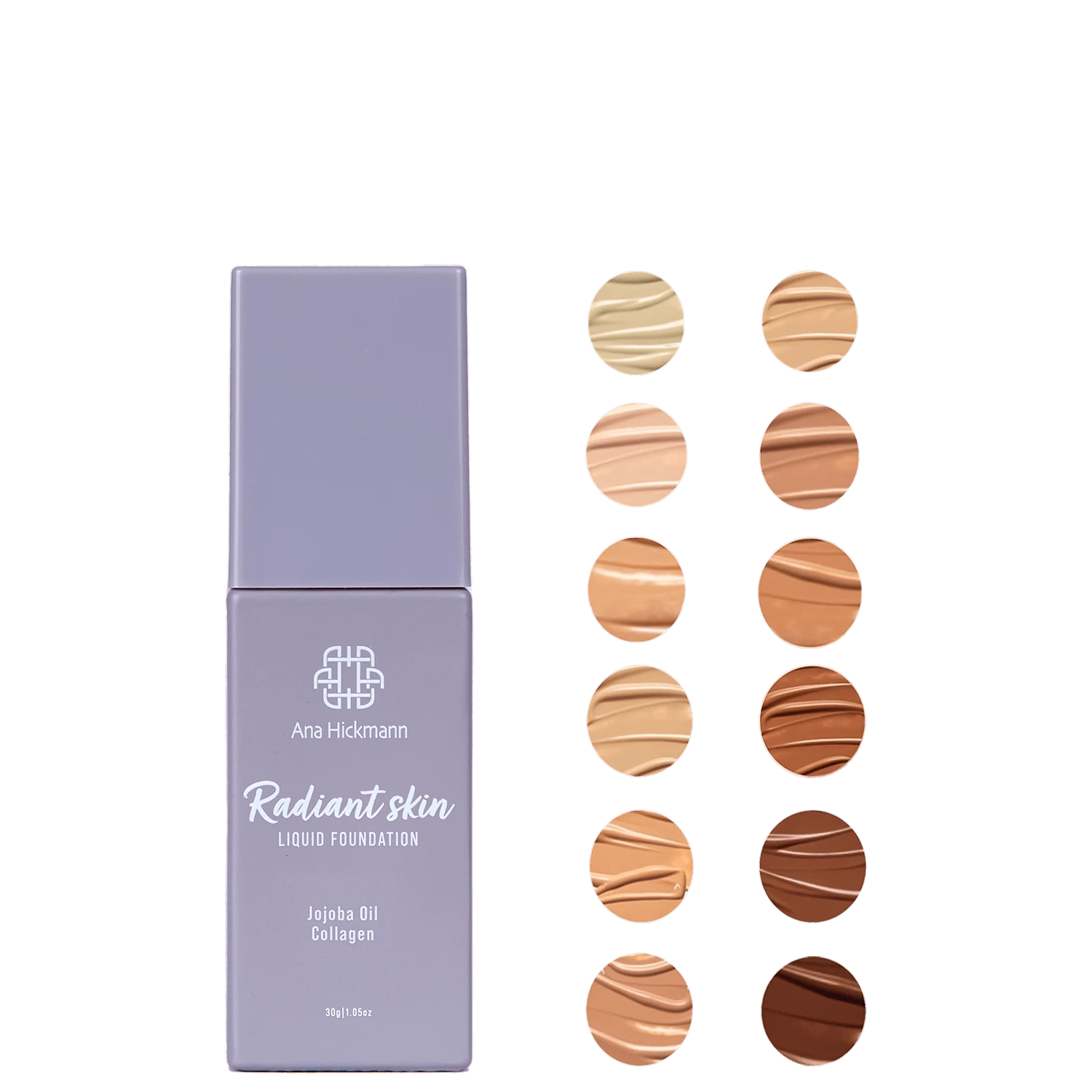 Miniatura Ana Hickmann Radiant Skin LF80 - Base Líquida 30g
