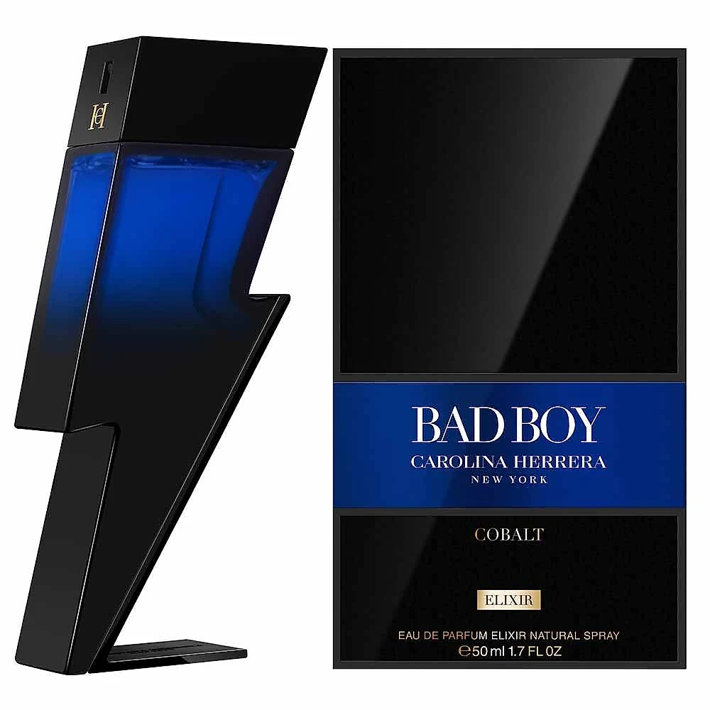 Perfume bad boy cobalt elixir carolina herrera masculino eau de parfum 50ml
