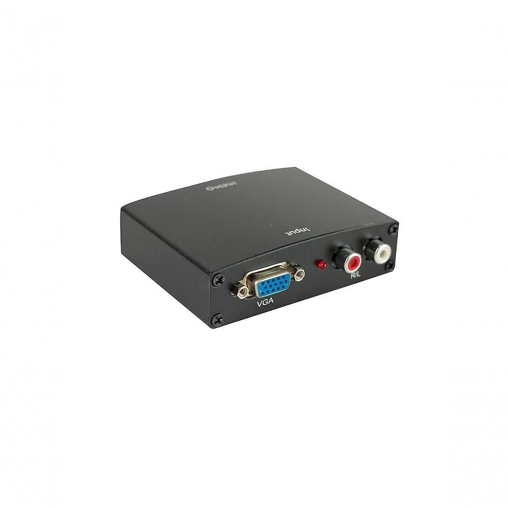 Conversor de Áudio e Vídeo Evus C-090 para VGA e RCA em HDMI com Plug & Play e Compatível