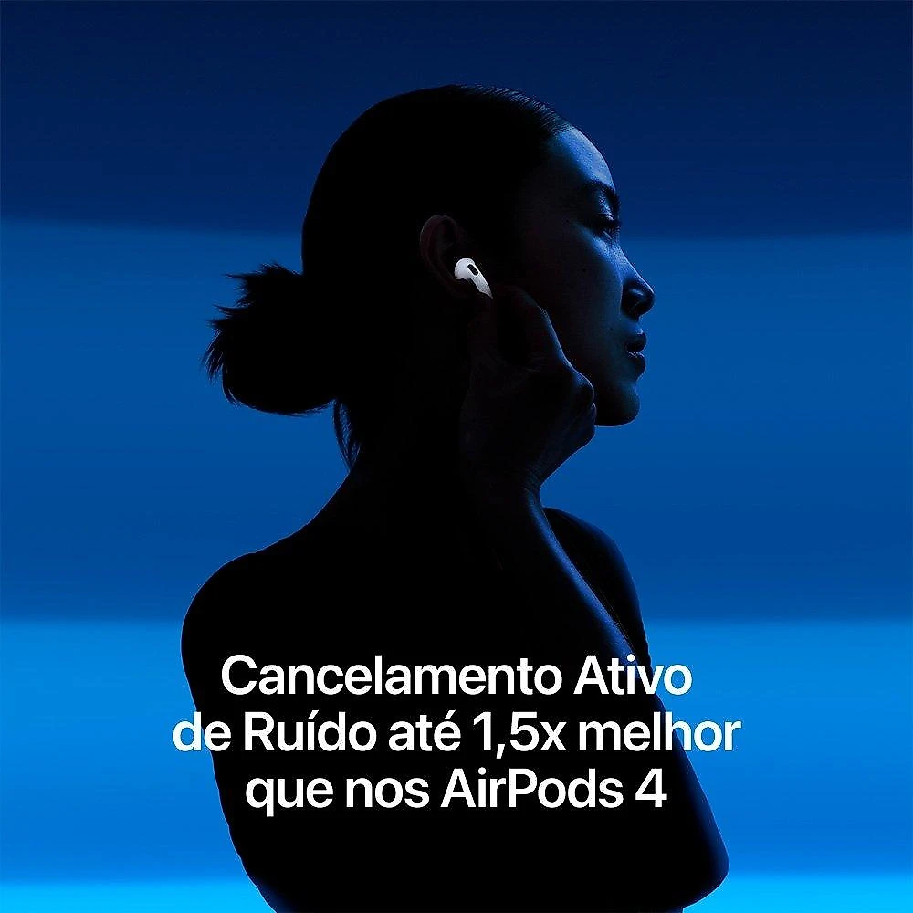 AirPods 5 Apple, Chip H2, Bluetooth 5.3, USB-C, Branco - MKFW4BZ/A