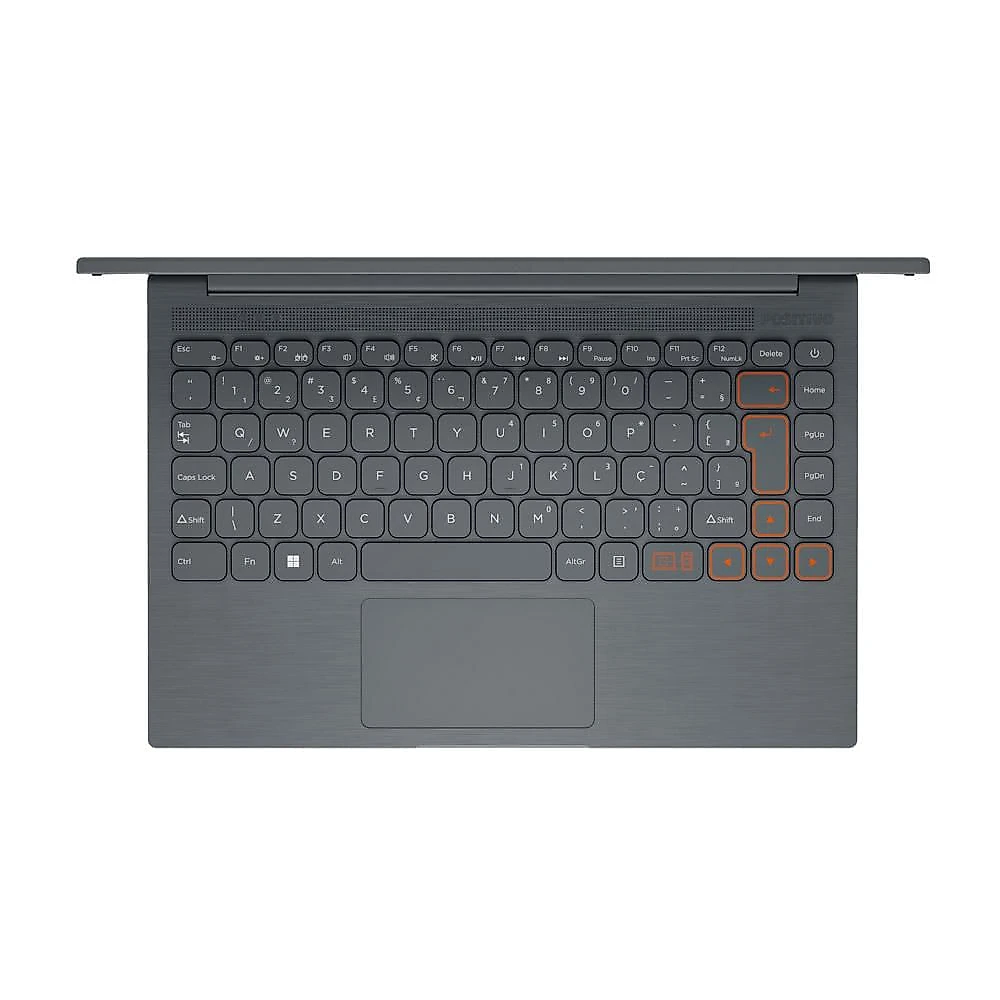 Notebook 14,1" HD Positivo Vision C14 C4128A Windows 11 Intel Celeron Memória 128GB eMMc 4GB RAM Cinza Cinza