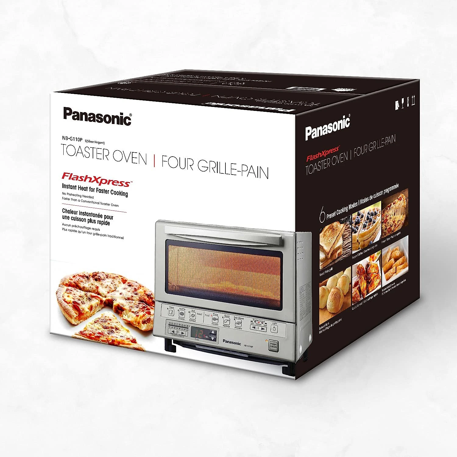 Panasonic Forno Elétrico de Bancada com Temporizador 1300W110V Aço Inoxidável