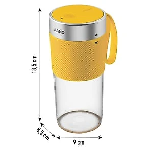 Liquidificador Portátil Arno Lightmix LP00 Amarelo 300ml Recarregável USB-C
