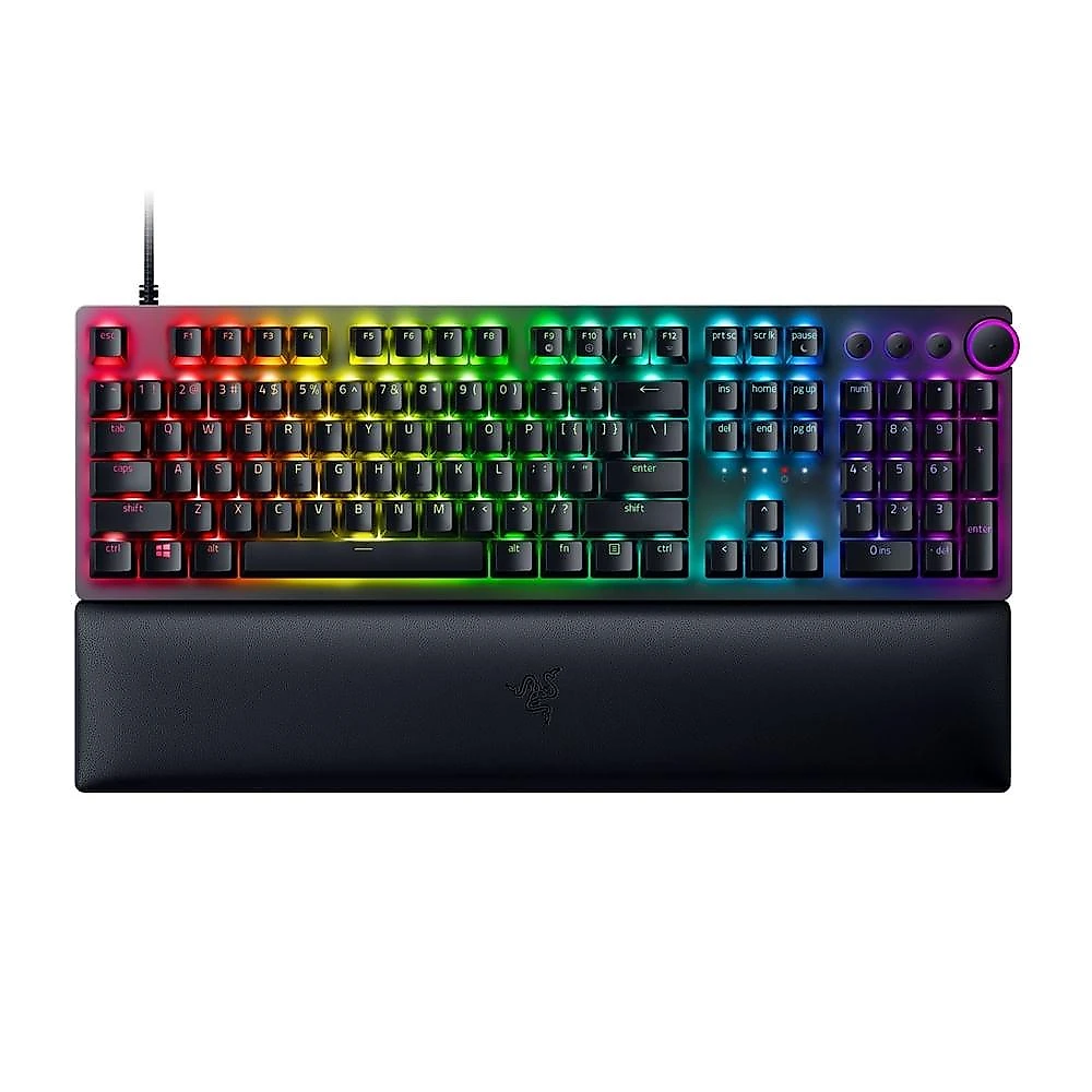 Teclado huntsman v2 optical (linear red switch) preto razer - rz0303930200 preto
