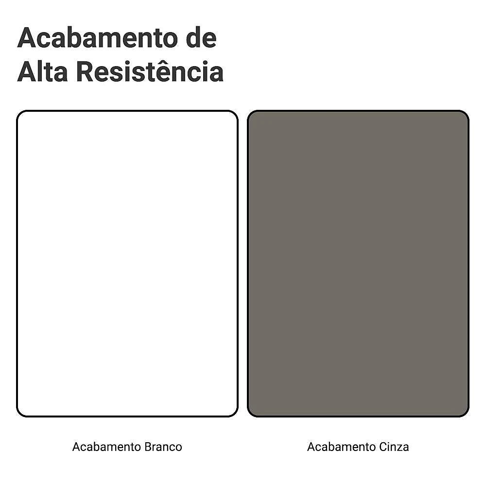 Armário aéreo 60 cm 1 porta branco/cinza vik madesa