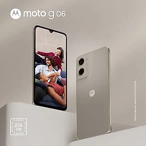 Smartphone Motorola Moto g06 4G Tela 6,9” 256GB Câmera 50MP Bege