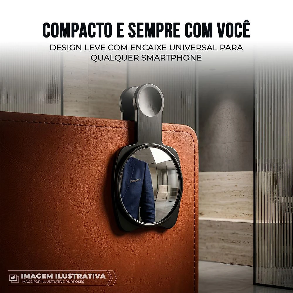 Espelho Selfie Traseira Celular com Clip  SnapView Gshield