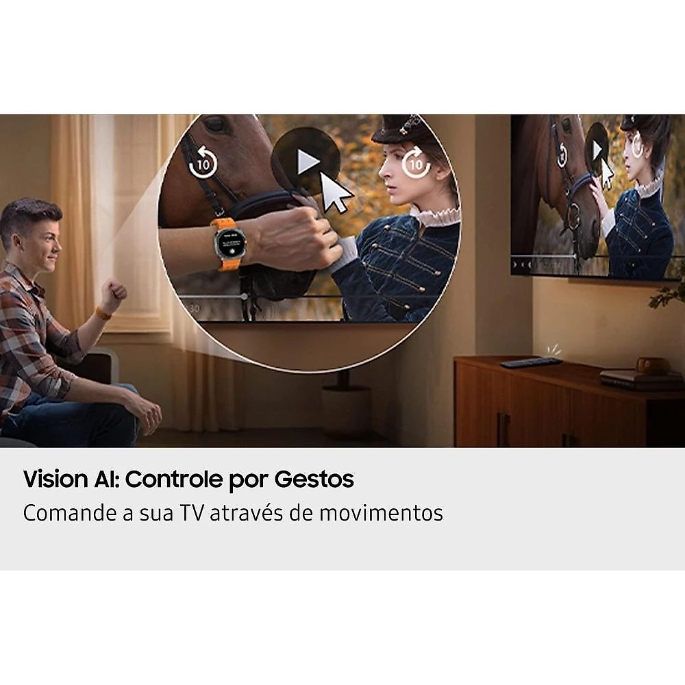 Smart tv samsung 50” 4k qled ultra qn50q7faagxzd vision ai xbox cloud gaming controle por gestos