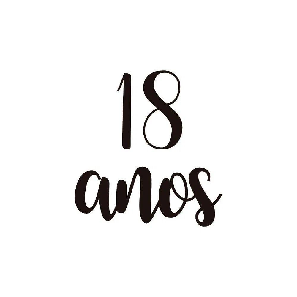 Adesivo Para Balão 18 Anos