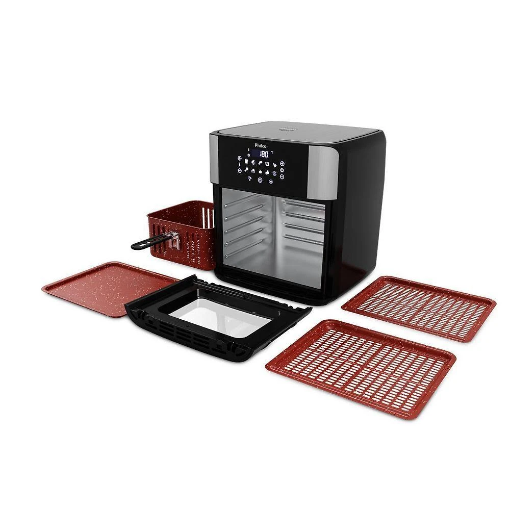 Miniatura Air Fryer Philco 16L 4 em 1 Painel Digital PAF16A 110V