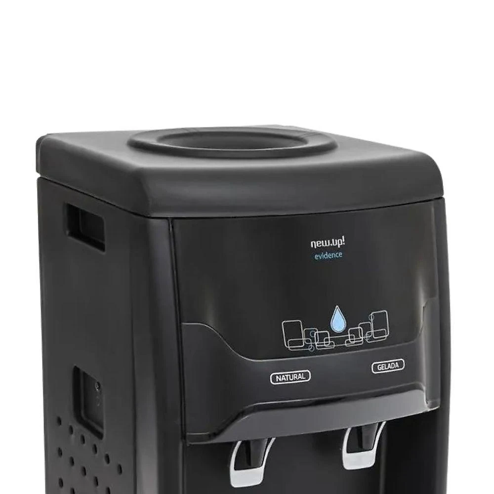 Bebedouro de Água Refrigerado New Up! New.up Evidence Compressor Gelada Ambos Preto 220V