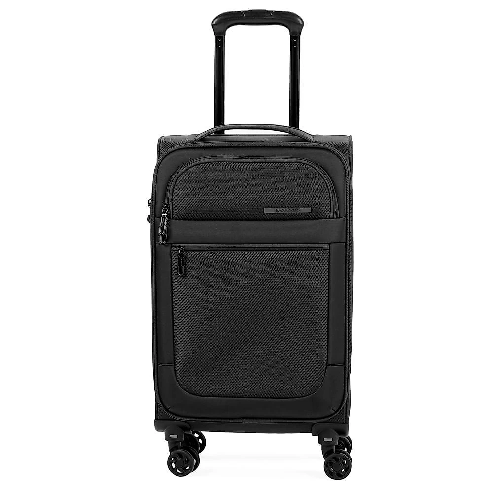 Mala de bordo 10 kg poliéster 4 rodas edimburgo preta preto - p
