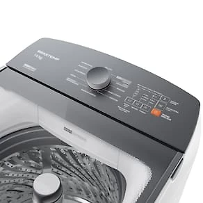 Miniatura Lavadora de Roupas Brastemp BWF14AB 14kg Smart Sensor Ciclo Tira Mancha Cesto Inox Branca 110V