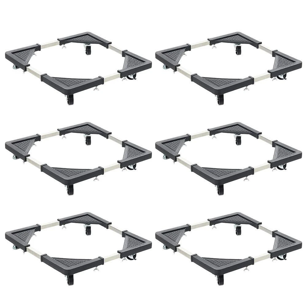 Suporte com Rodinhas Ajustável Kit 6 Unidades Leva Pro Pet SU-RODA para Eletrodoméstico 140KG Bivolt