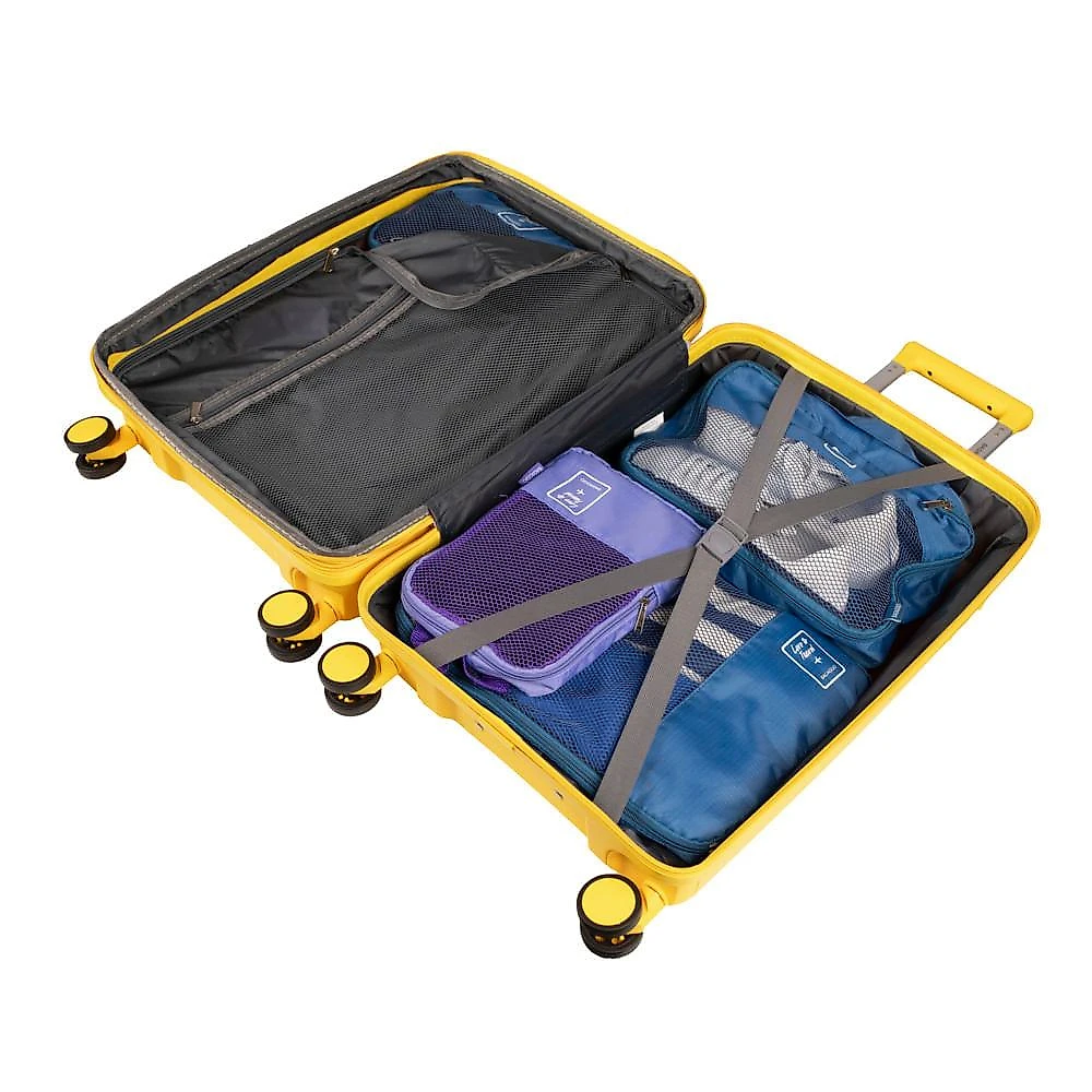 Mala Média 32kg Polipropileno 4 Rodas Cartagena Amarela Amarelo - G
