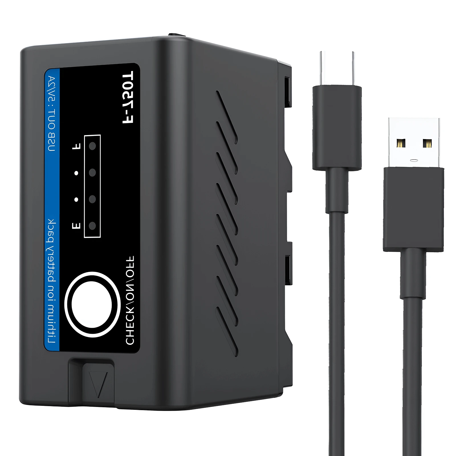 Bateria NP-F750T (F750/F770) Multifuncional Led com Saída USB