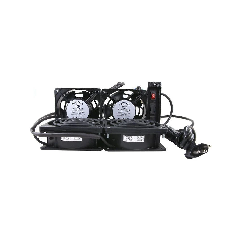 Kit Ventilador Universal Max Eletron 20W 4 Pás 1 Velocidade Preto Bivolt