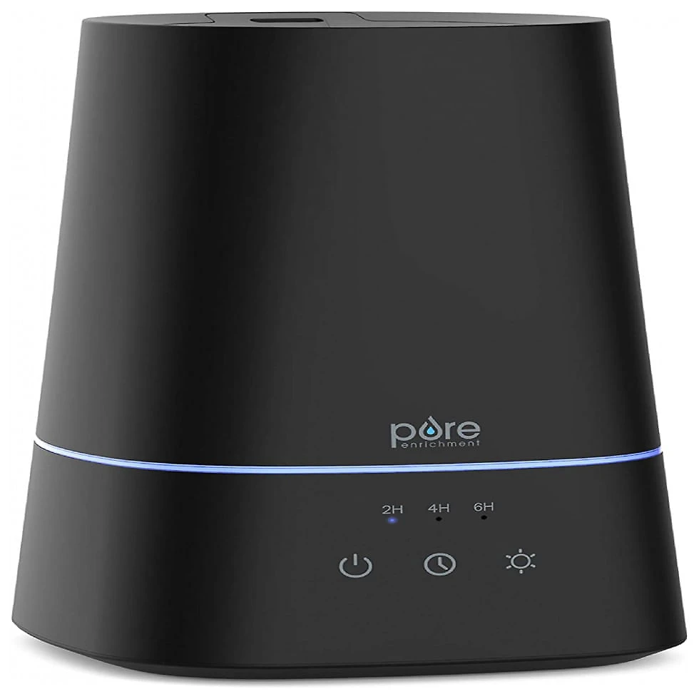 Pure Enrichment Umidificador Ultrassônico Portátil 3.8L até 18H, Área até 27 m2, 110V, Preto